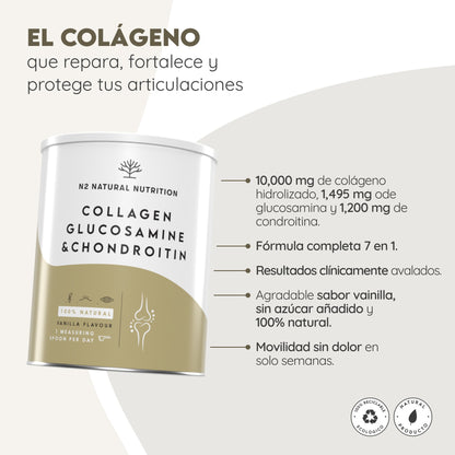 Colágeno Hidrolizado en Polvo 30 días Articulaciones N2 Natural Nutrition 400 g
