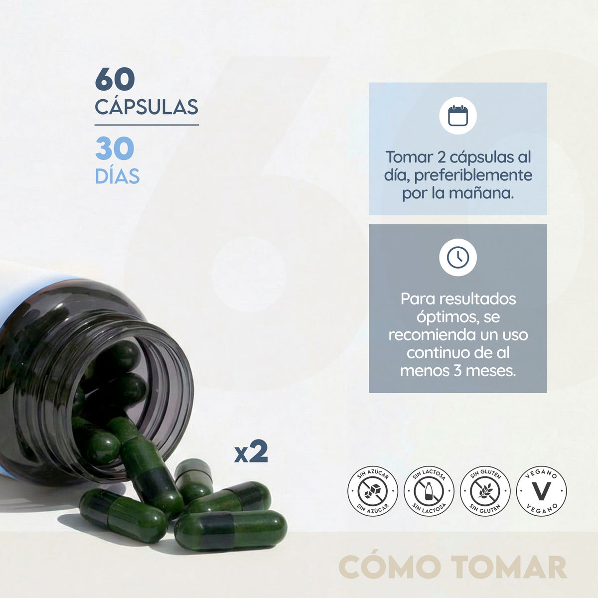 Zen Biotics Ashwagandha + Rhodiola 30 días Relajación N2 Natural Nutrition 60 cápsulas