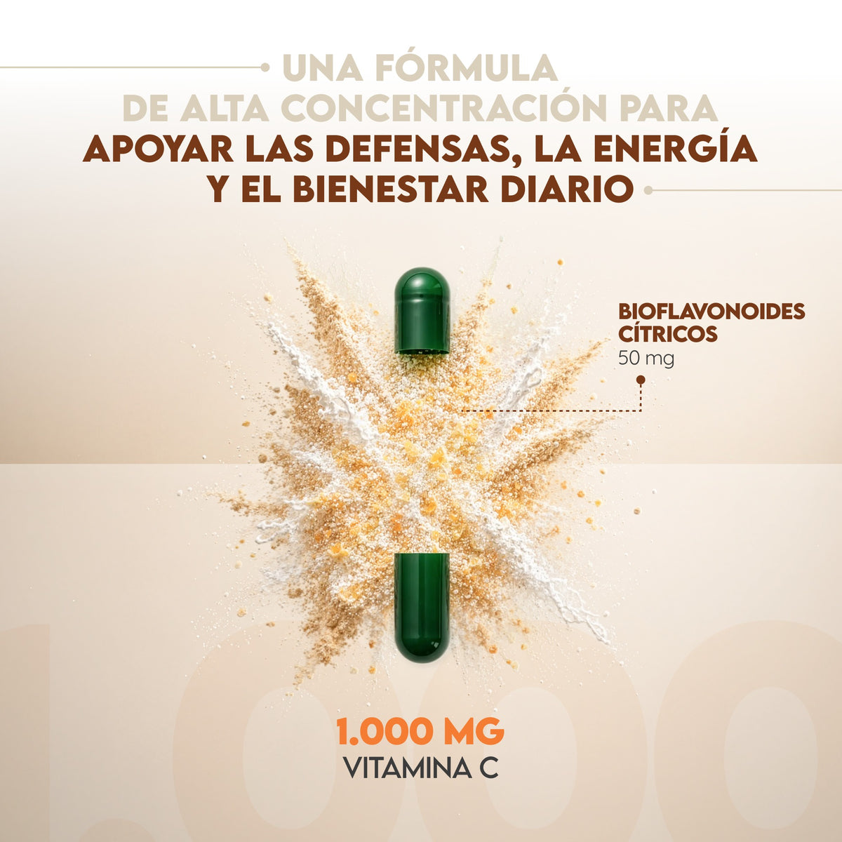 Vitamina C + Bioflavonoides 180 días Inmunidad N2 Natural Nutrition 180 cápsulas