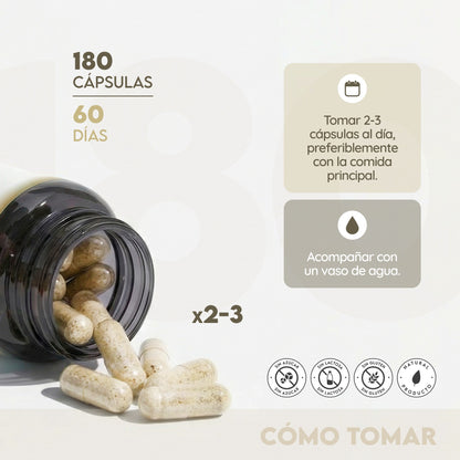 Multi Colágeno 5 tipos 60 días Articulaciones N2 Natural Nutrition 180 cápsulas