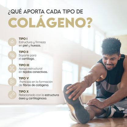 Multi Colágeno 5 tipos 60 días Articulaciones N2 Natural Nutrition 180 cápsulas