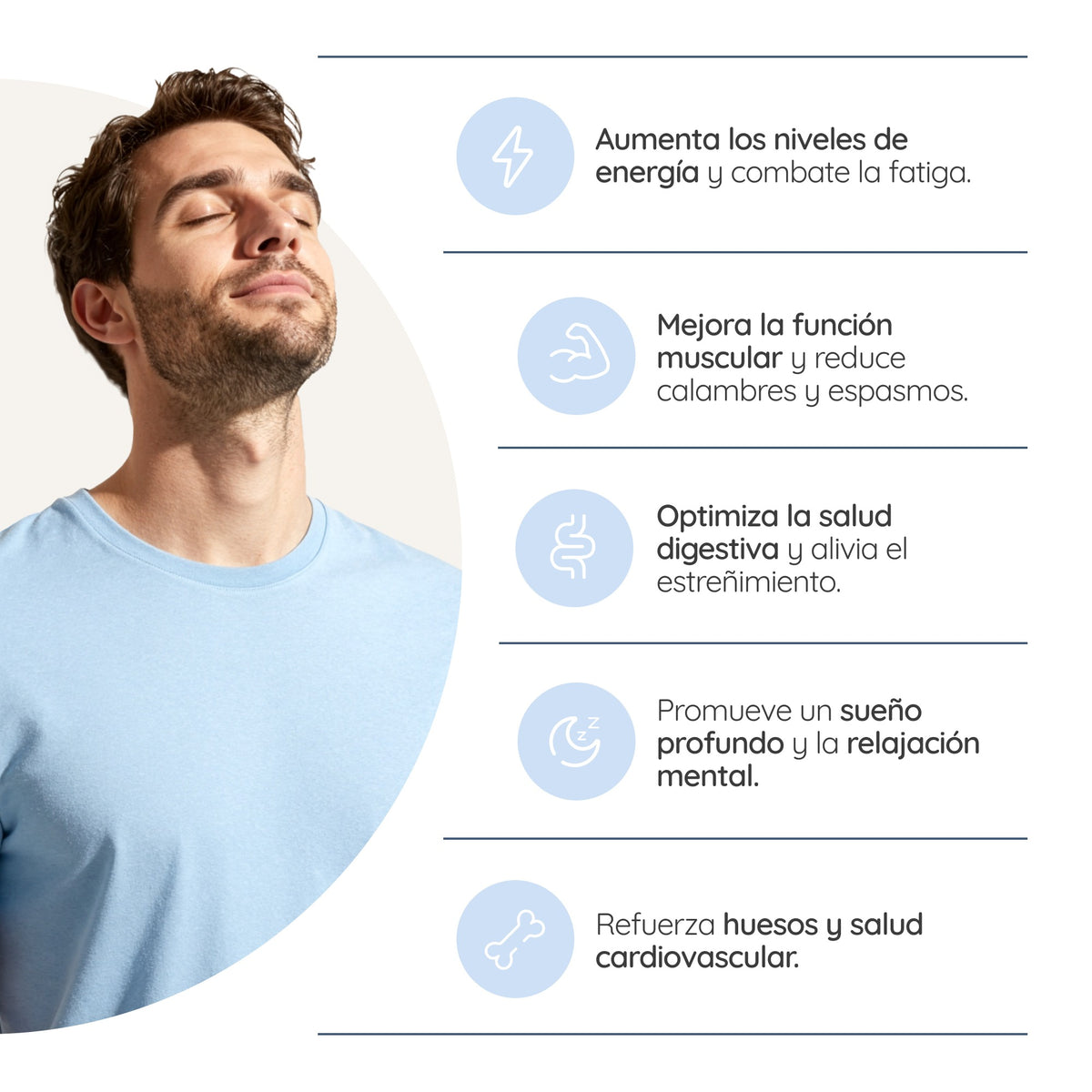 Triple Magnesio Citrato + Malato + Bisglicinato 90 días Relajación N2 Natural Nutrition 180 comprimidos