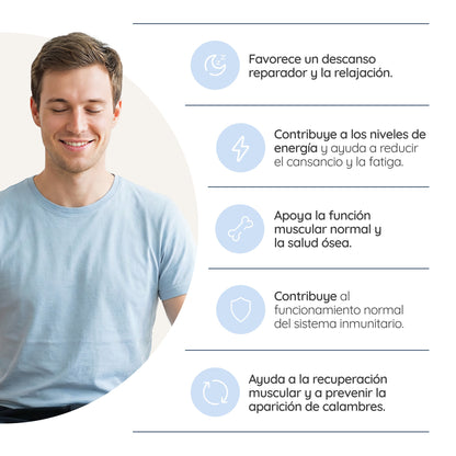 Magnesio Bisglicinato + Vit. D3 + B6 75 días Relajación N2 Natural Nutrition 150 comprimidos