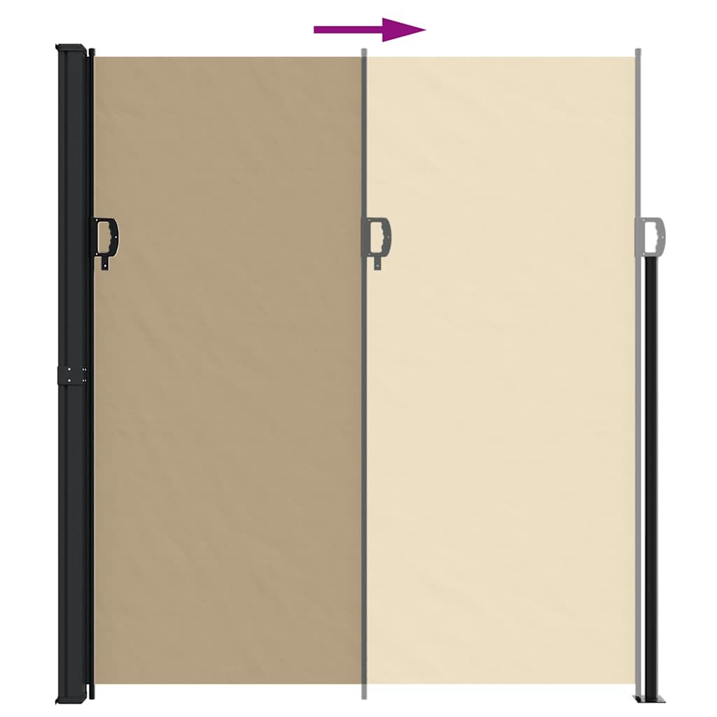 Vidaxl Toldo Lateral Retráctil Beige 220x300 Cm_4