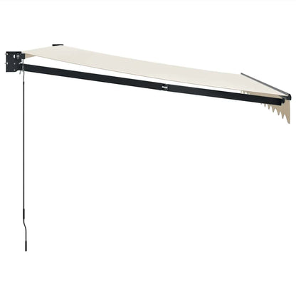 Toldo Retráctil Aluminio Y Tela Color Crema 3x2,5 M_3