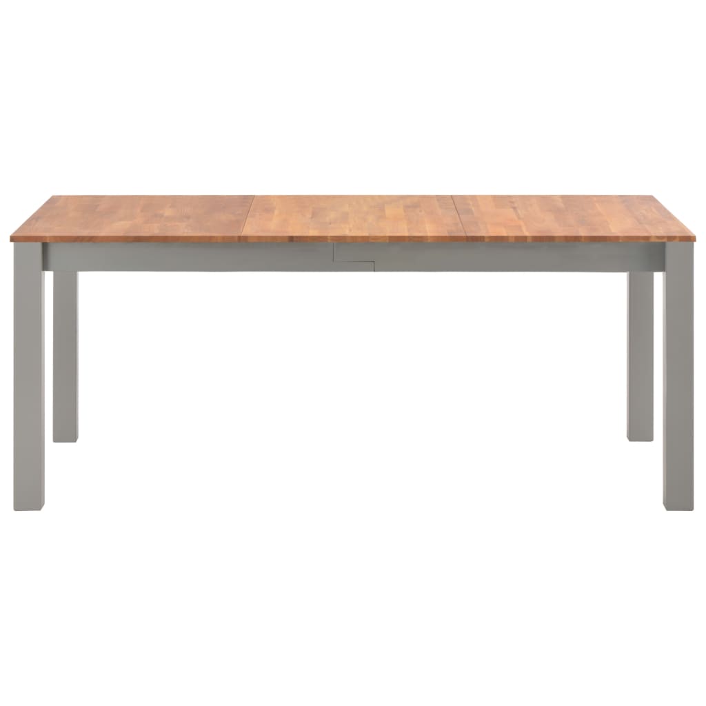 Mesa De Comedor Madera Maciza De Roble 180x90x74 Cm_0