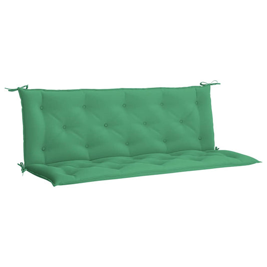 Vidaxl Cojín De Banco De Jardín Tela Oxford Verde 150x(50+50)x7 Cm_0