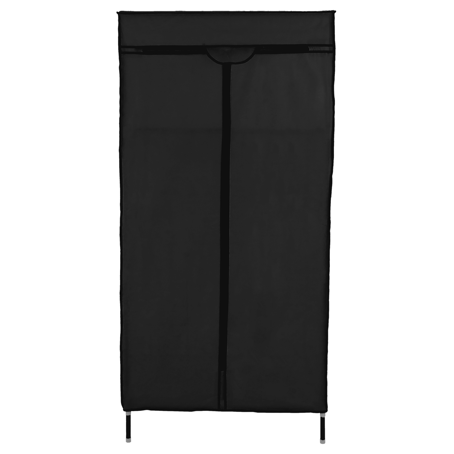 Armario Ropero Guardarropa De Tela Desmontable 70 X 45 X 155 Cm Negro_4