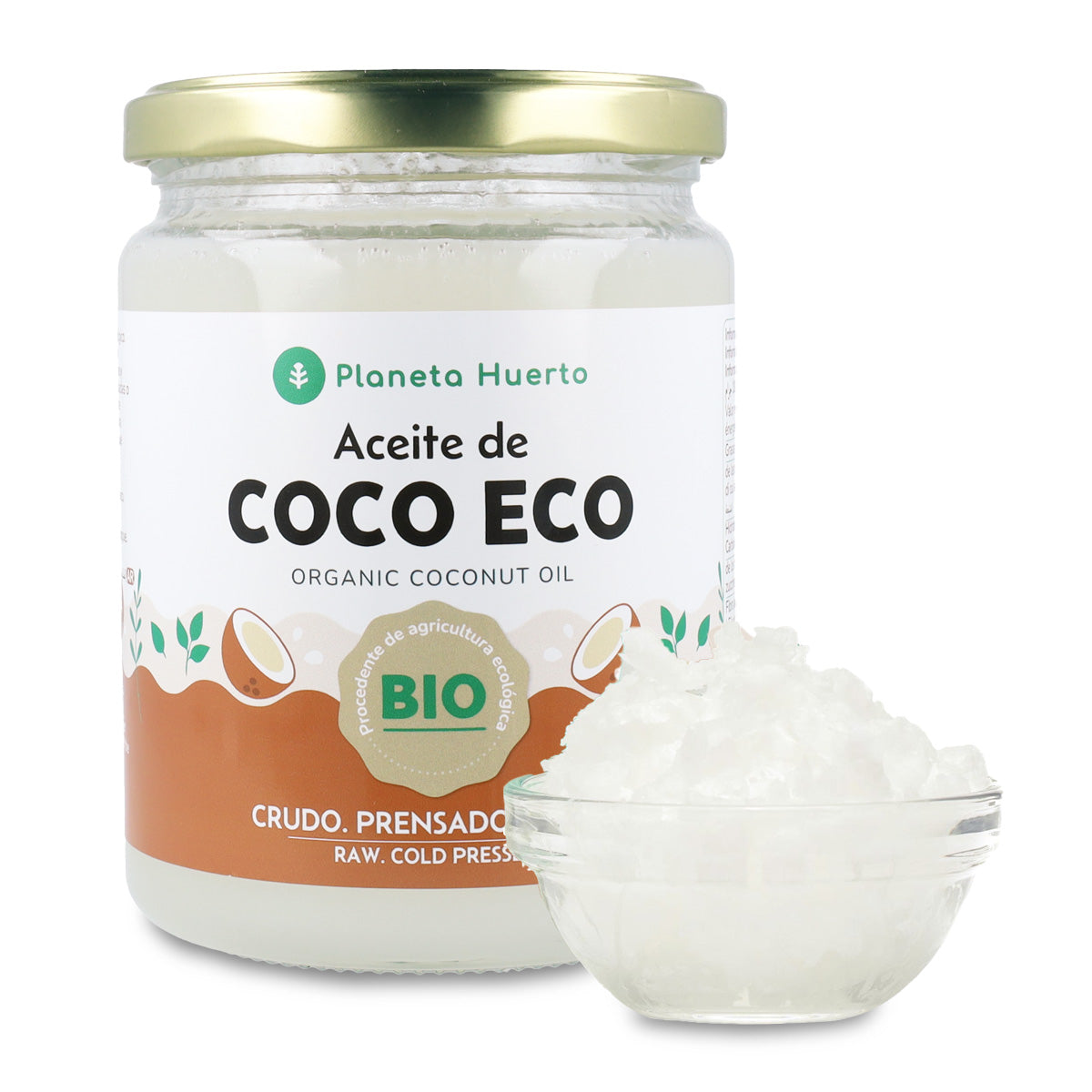Pack 5x Aceite de coco ECO Planeta Huerto 430 ml