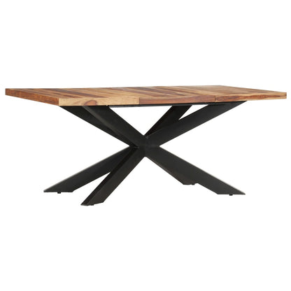 Mesa De Comedor De Madera Maciza De Sheesham 180x90x76 Cm_4