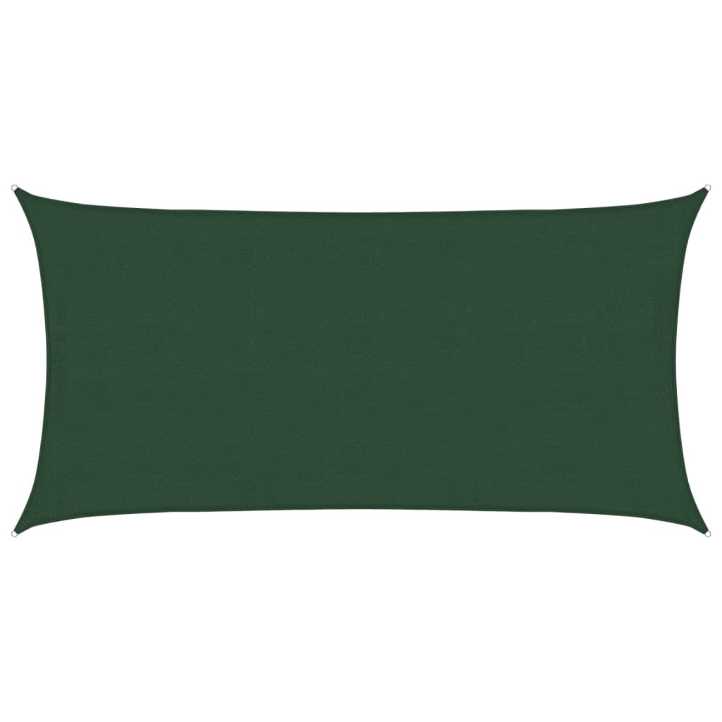 Vidaxl Toldo De Vela Verde Oscuro Hdpe 160 G/m² 4x7 M_0