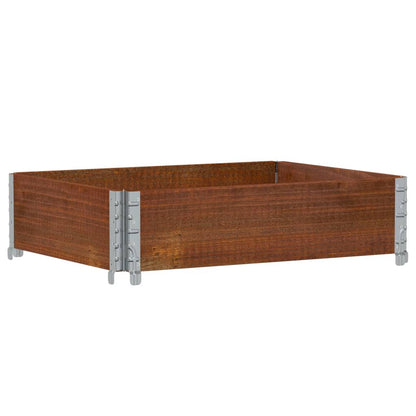 Jardinera De Madera Maciza De Pino Marrón 80x60 Cm_0