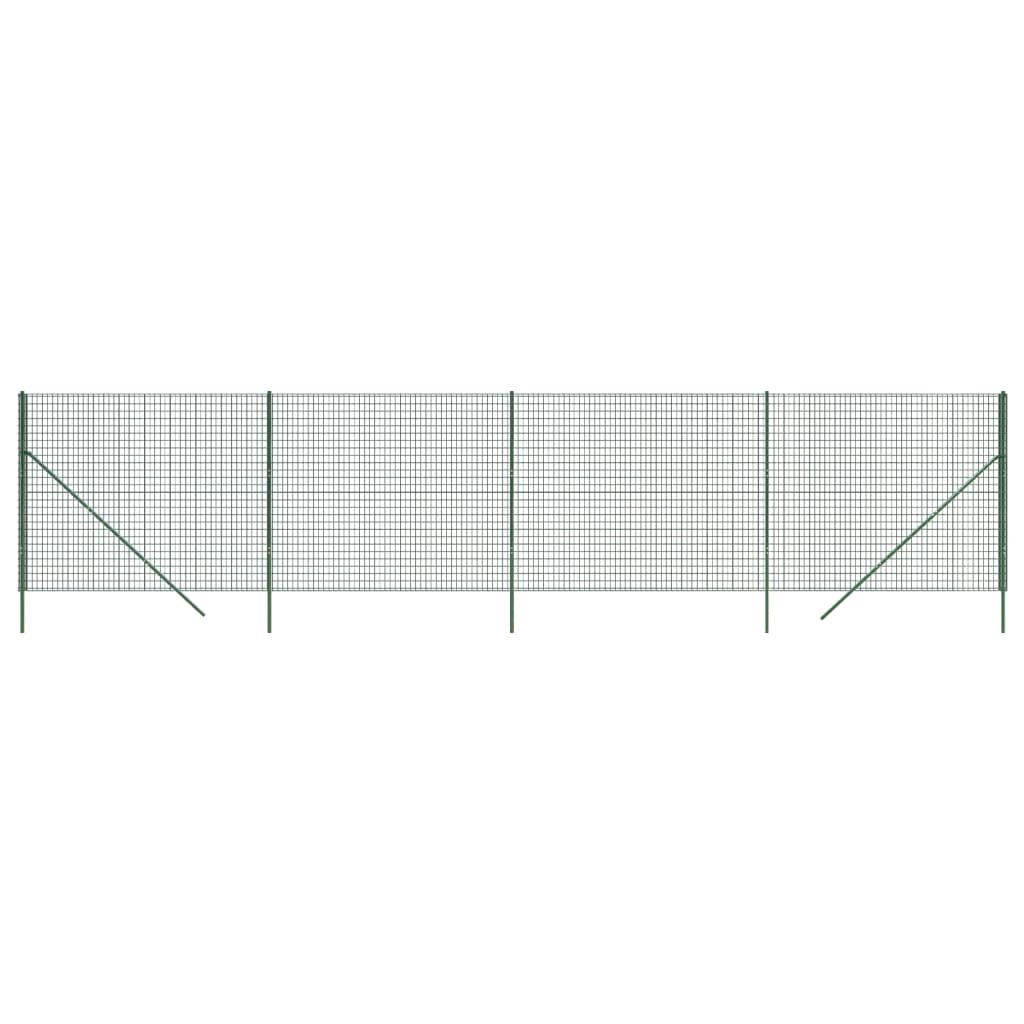 Cerca De Alambre De Acero Galvanizado Verde 1,6x10 M / Vetonek_0