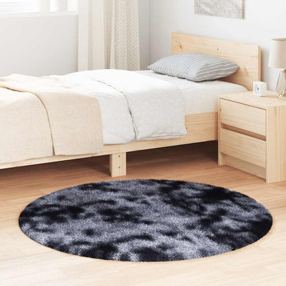Vidaxl Alfombra De Pelo Largo Navarra Gris Oscuro 120x120 Cm Poliéster_1