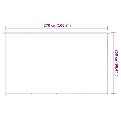 Vidaxl Toldo Vertical Tela Oxford Azul 250x270 Cm_2