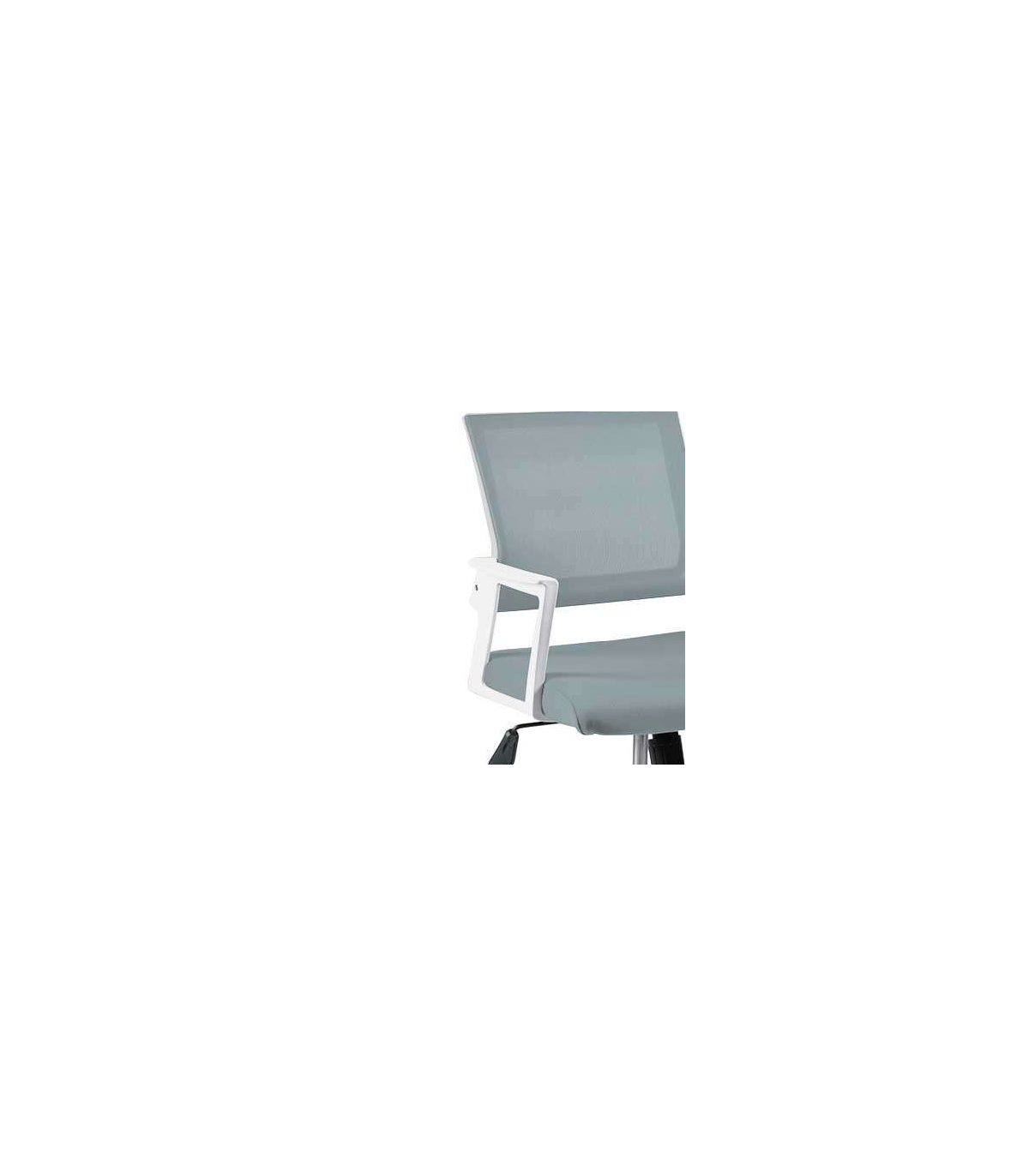 Silla Despacho Giratoria Elevable Gris, 58cm(ancho) 83/93cm(altura) 64cm(fondo)._1