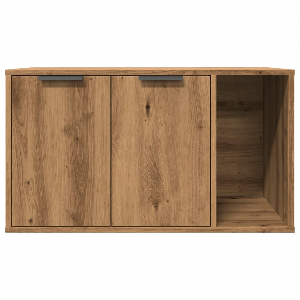 Vidaxl Mueble Arenero Para Gatos Madera Roble Artisian 80x50x45 Cm_4