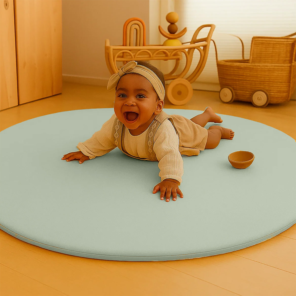 Alfombra De Actividad En Algodón Bio Verde