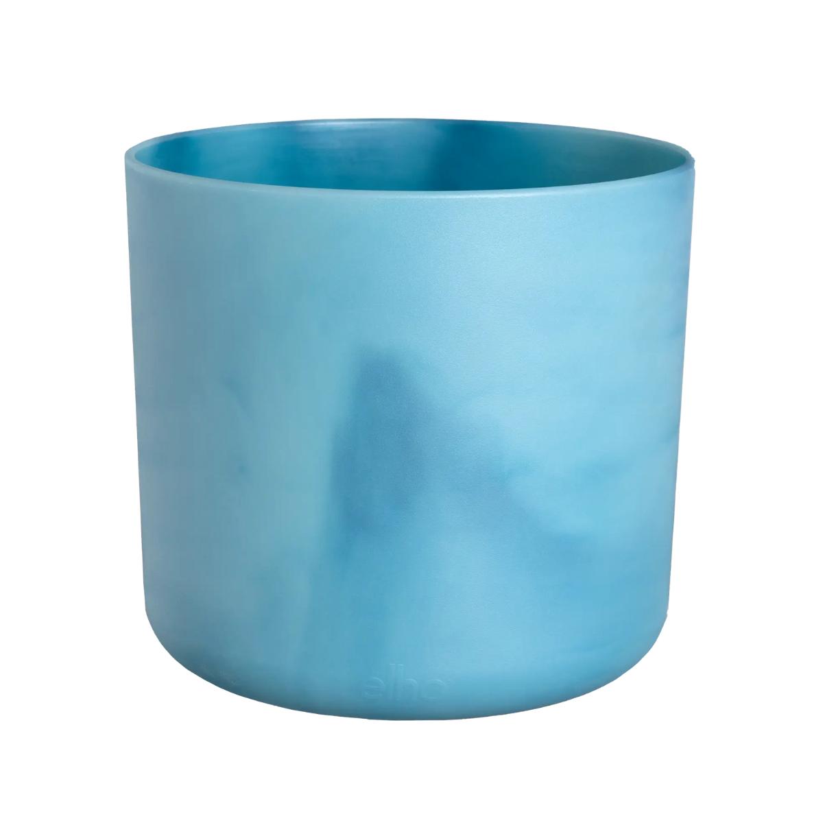 Macetero reciclado Ocean Round Elho azul atlántico 22 cm