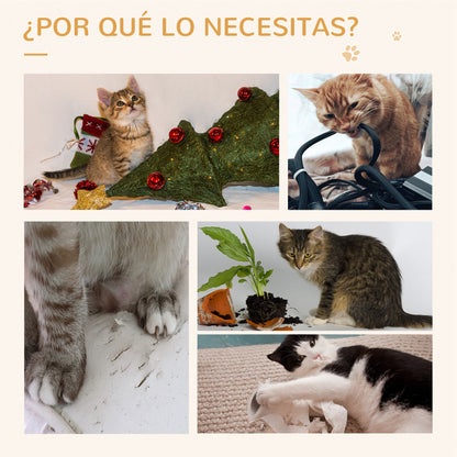 Pawhut Rascador Cartón Para Gatos En Forma De Sofá 60x29,5x29 Cm Marrón_5