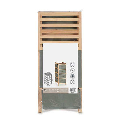 Mueble Ancho 4 Cajones Gris Oscuro - Colección Kipit_3