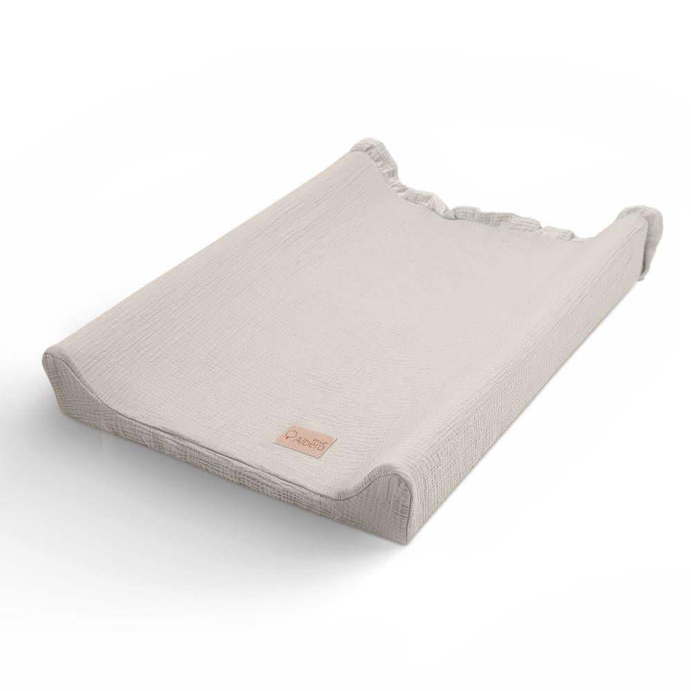 Funda De Cambiador Muselia Algodón 100% Cotton Color Beige_2
