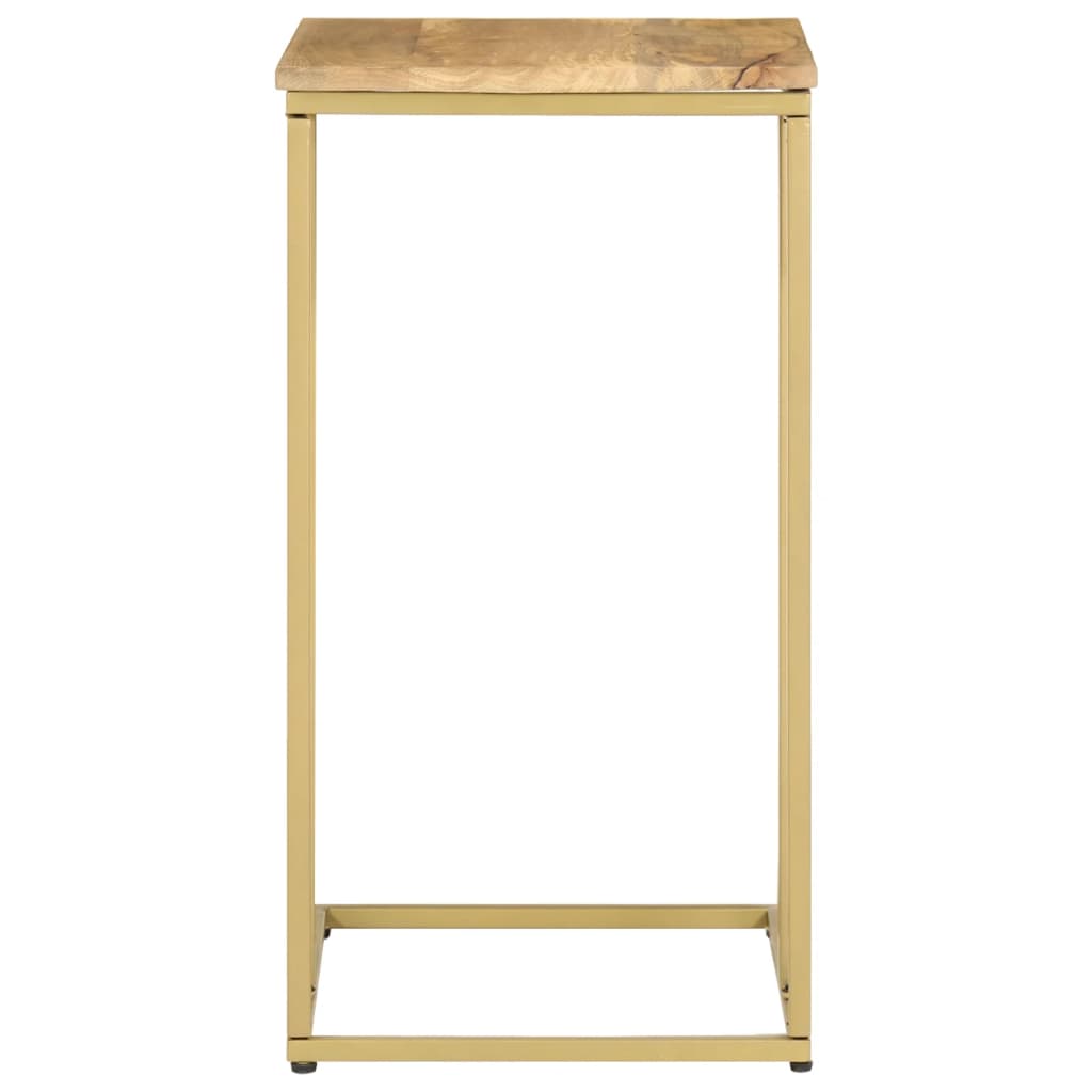 Mesa Auxiliar De Madera Maciza De Mango 35x45x65 Cm_1