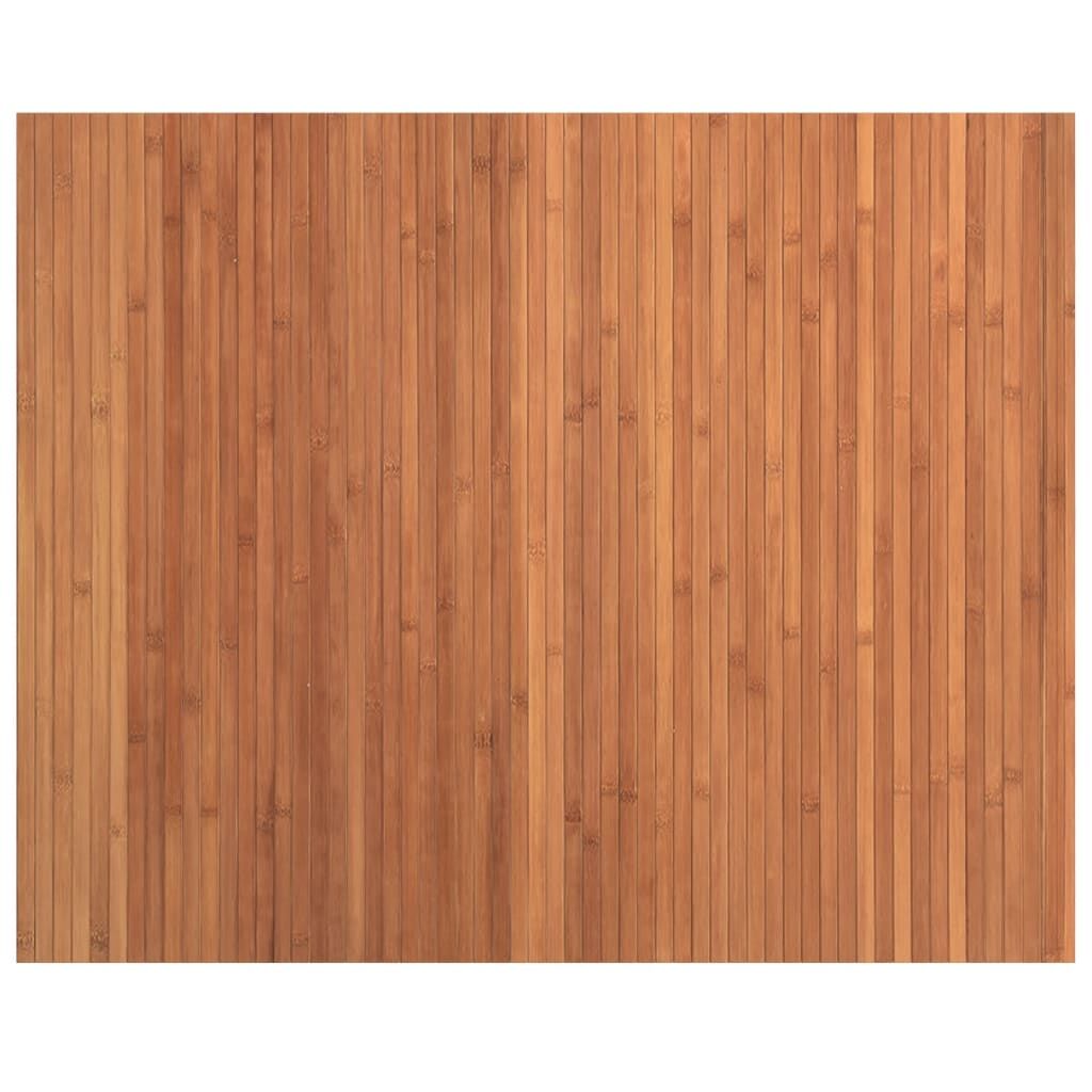 Vidaxl Alfombra Rectangular Bambú Marrón 80x100 Cm_0