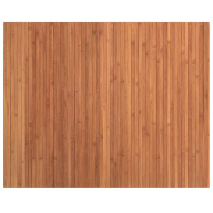 Vidaxl Alfombra Rectangular Bambú Marrón 80x100 Cm_0
