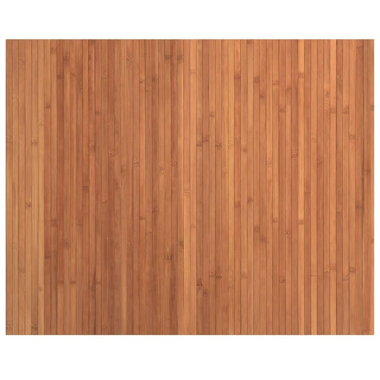 Vidaxl Alfombra Rectangular Bambú Marrón 80x100 Cm_0