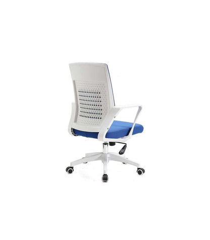 Silla Despacho De Diseño Moderno Giratoria Elevable Acabado Azul/blanco 92-105 Cm(alto)58 Cm(ancho)50 Cm(largo)_5
