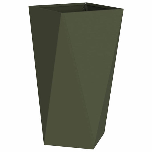 Jardinera Verde Oliva 40 X 40 X 75 Cm Acero_0
