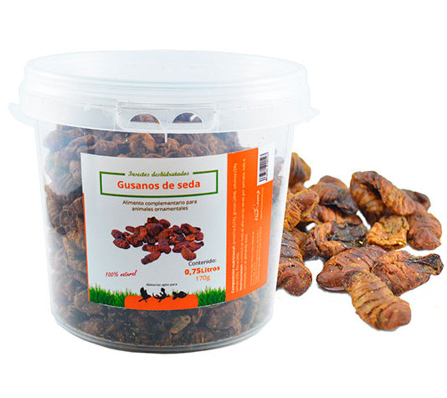 Gusanos De Seda Secos - Alimento Para Aves Silvestres, Gallinas, Patos, Y Aves De Corral (170 G)_0
