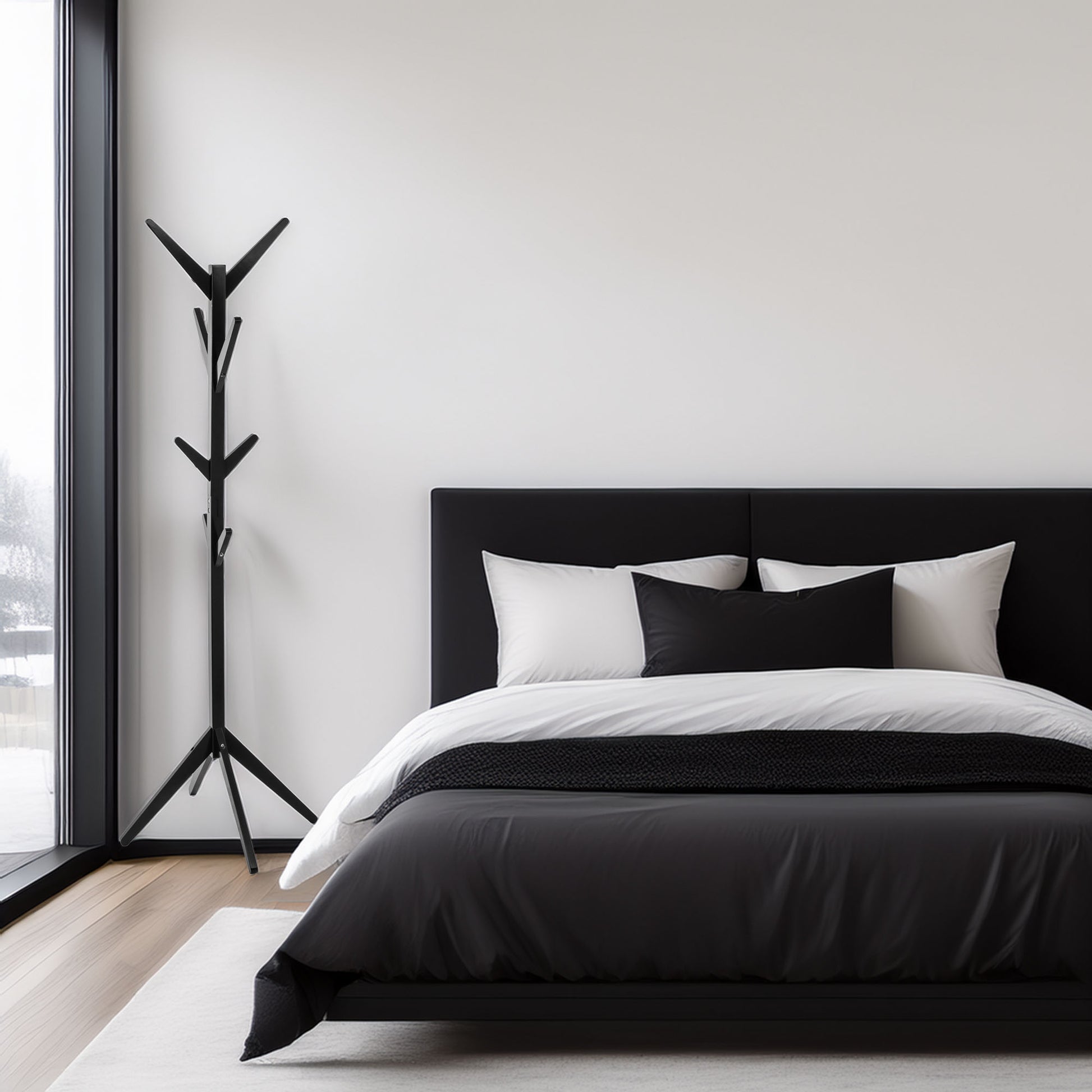 Wellhome Perchero 8 Tallos De Madera_2