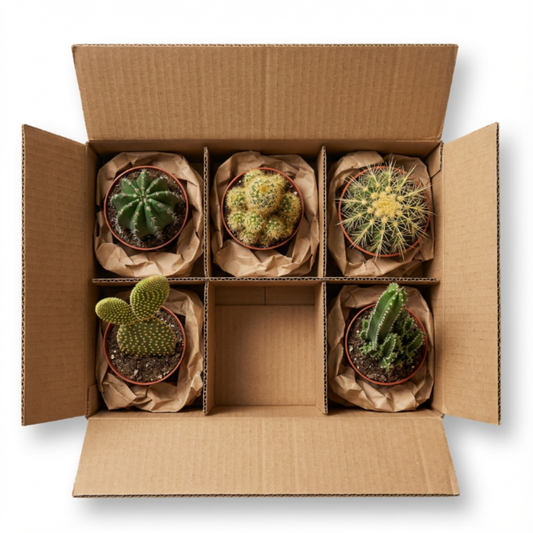 Pack 5 Cactus Naturales Diferentes En Maceta De 5cm Para Decorar Tu Hogar U Oficina_0
