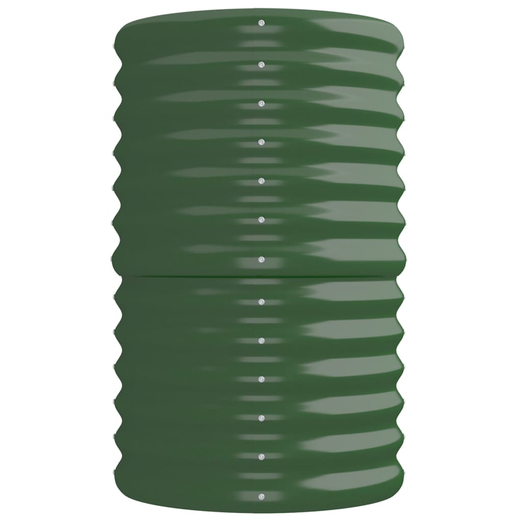 Jardinera Arriate Acero Galvanizado Verde 224x40x68 Cm_3