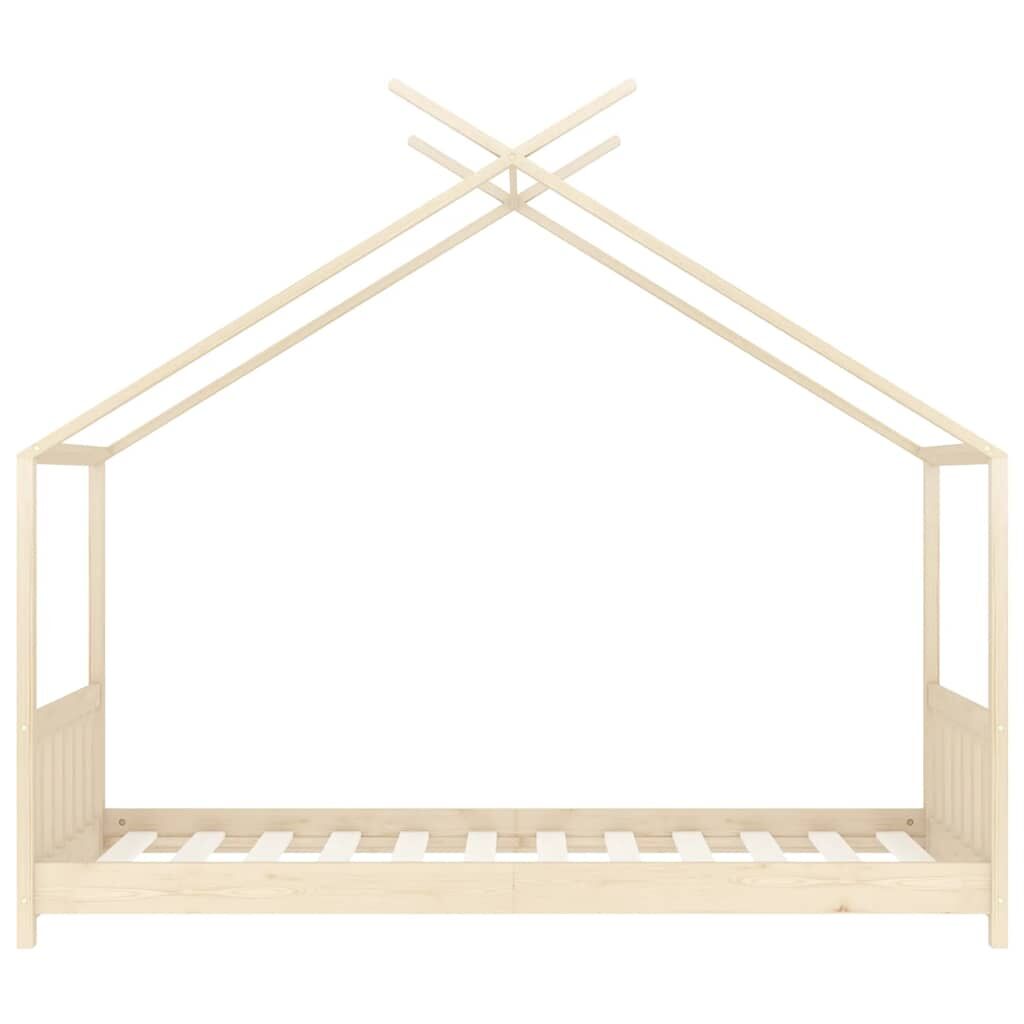Vidaxl Estructura De Cama Infantil De Madera Maciza De Pino 70x140 Cm_3