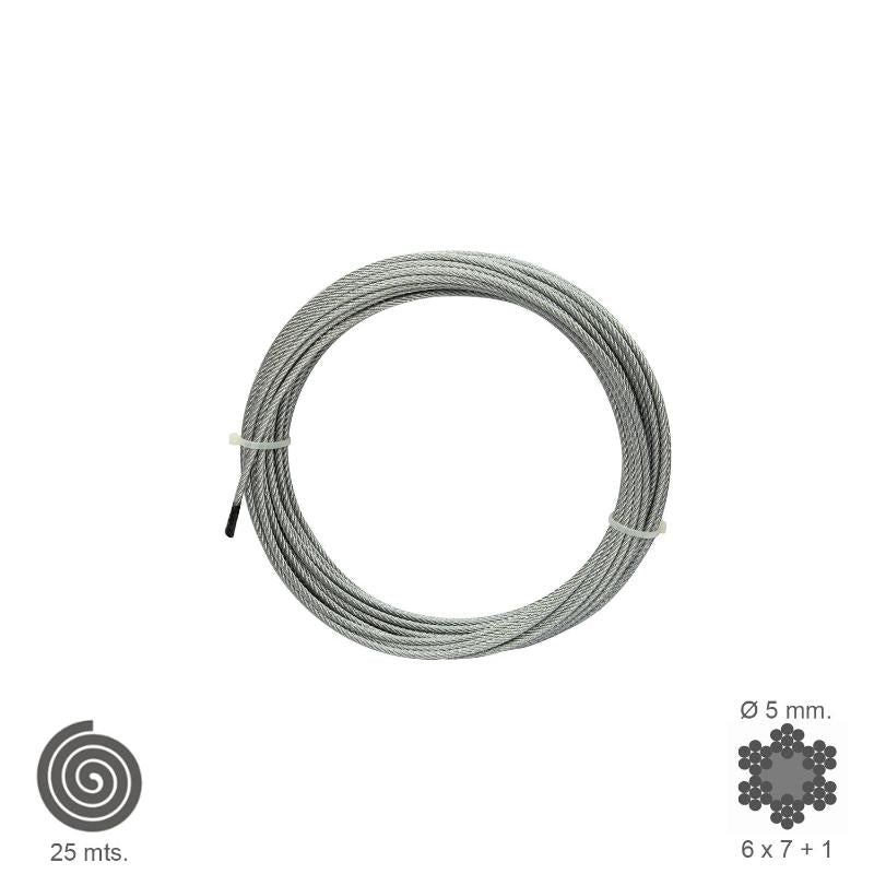 Cable Galvanizado    5 Mm. (rollo 25 Metros) No Elevacion_0