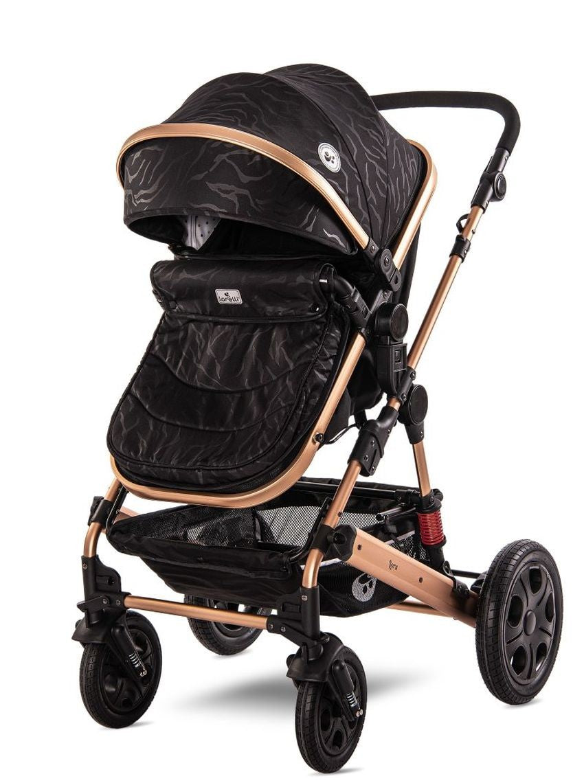 Carro De Bebé Tres Piezas Convertible Lora Hasta 15 Kg Luxe Black_2