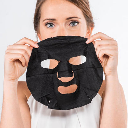 Mascarilla Facial Tisú Reequilibrante e Hidratante con Carbón y Ácido Hialurónico Iroha Nature 23ml