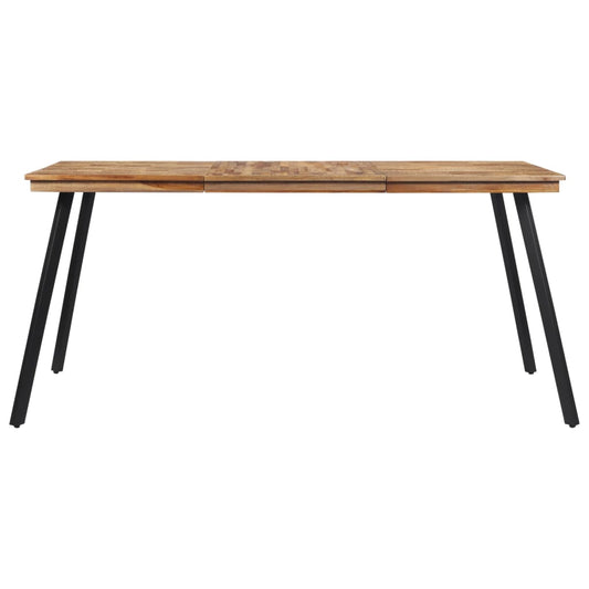 Mesa De Comedor Madera Maciza De Teca 169x98,5x76 Cm_0