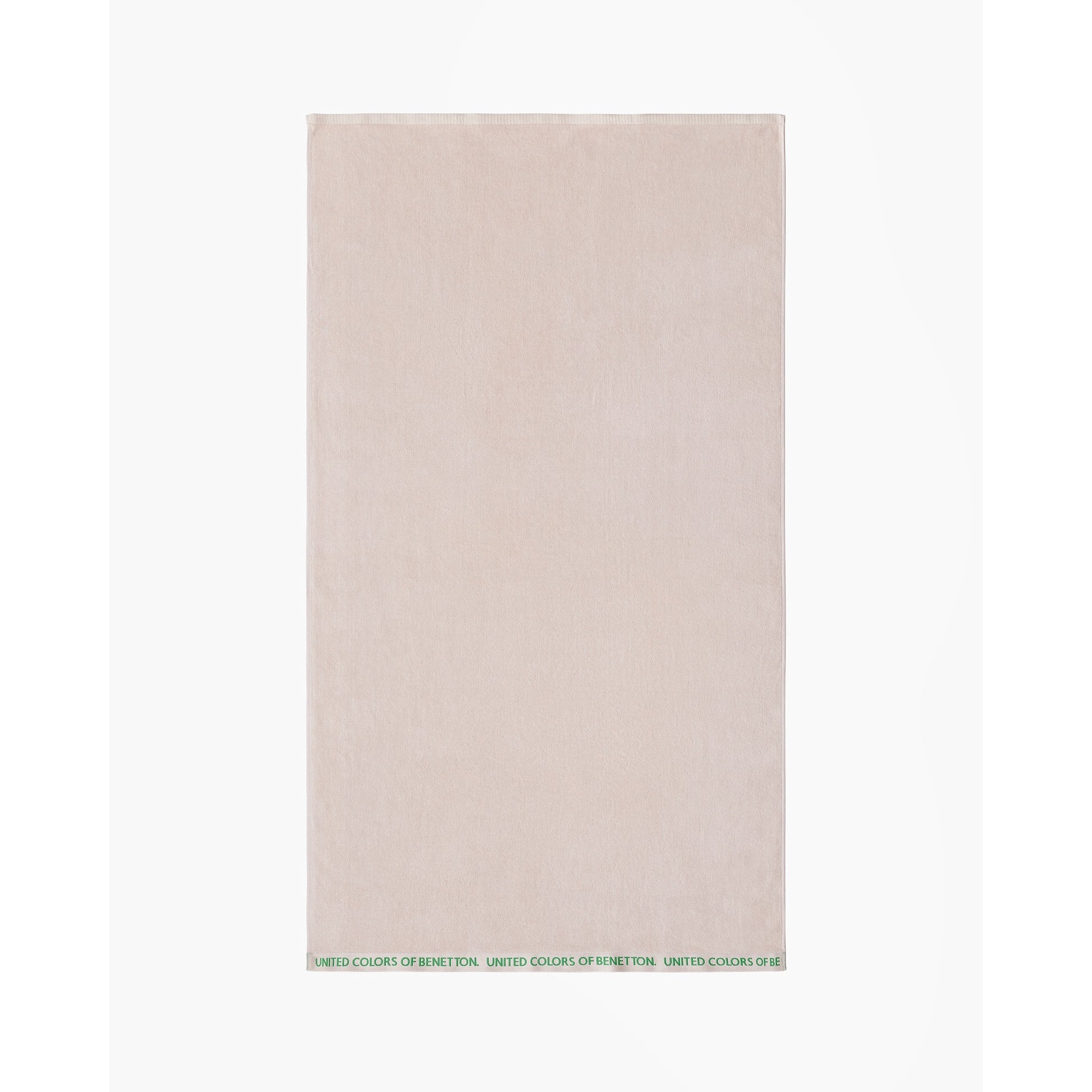 Toalla De Playa 90x160cm 380gsm 100% Algodón Velour Beige Con Logo Neutral Be_1