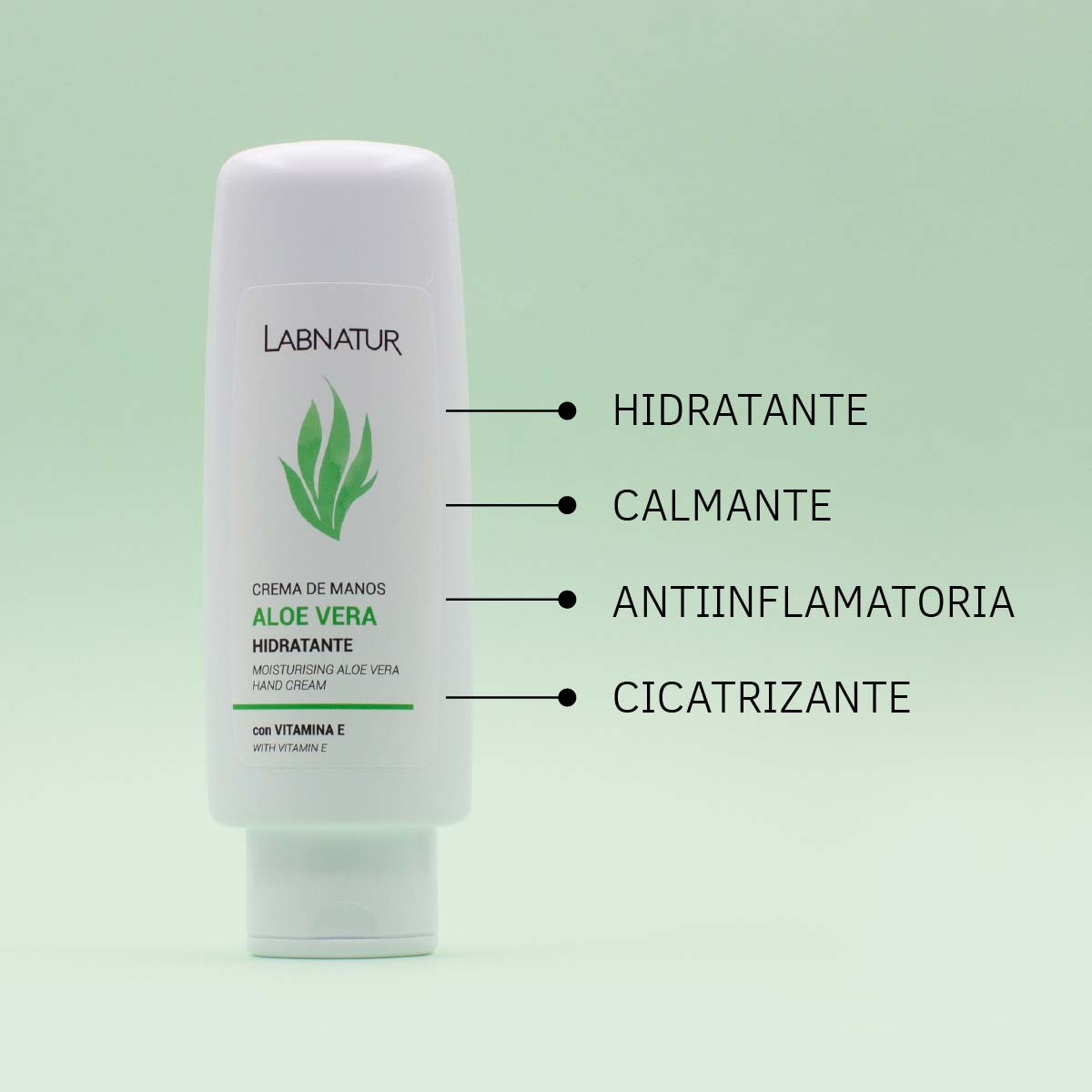Crema de Manos de Aloe Vera Labnatur 100 ml | Hidratación y Reparación | Argán, Karité y Urea | Vegano_1