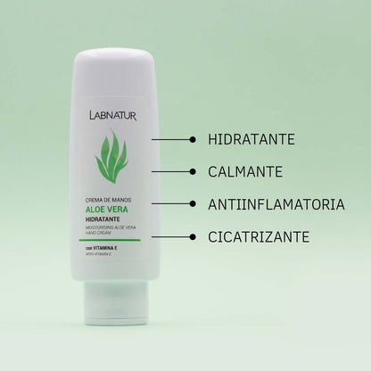 Crema de Manos de Aloe Vera Labnatur 100 ml | Hidratación y Reparación | Argán, Karité y Urea | Vegano_1