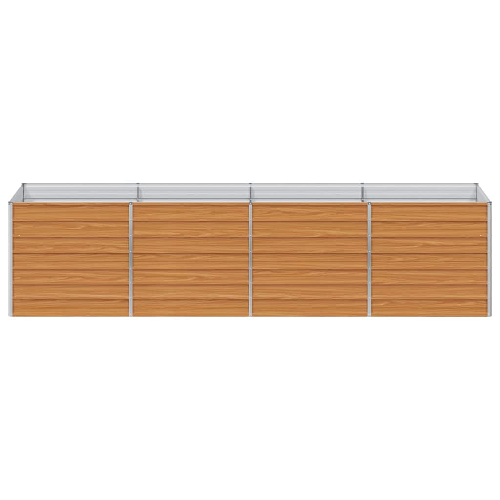 Arriate Elevado Marrón Claro 320 X 80 X 77 Cm Acero Galvanizado_4