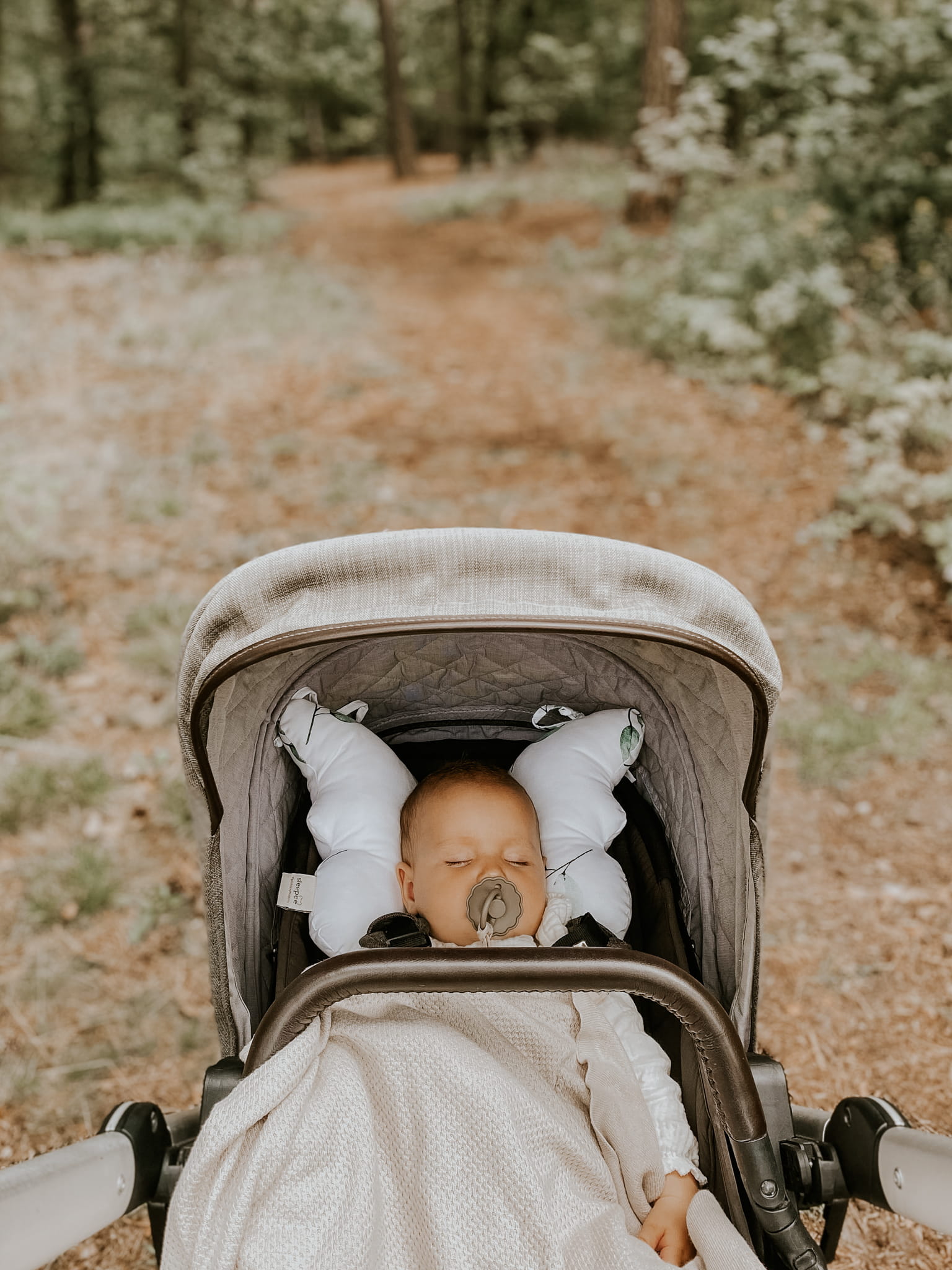 Almohada Para Bebés Antichoque Mariposa Bohemian Sand