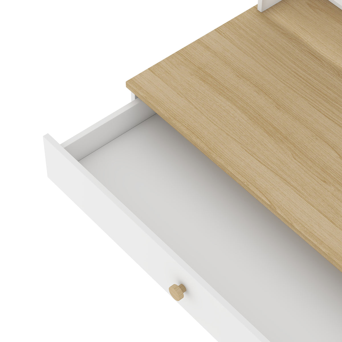 Secretária Infantil Aiyaplay Melamina De Madeira, Mdf Branco 80x50x100 Cm_4