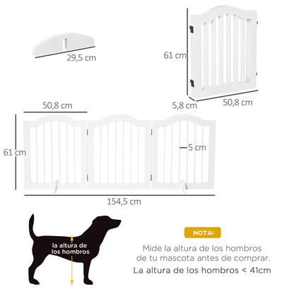 Pawhut Barrera De Seguridad Plegable De Perros Pequeños Con 2 Soportes_2