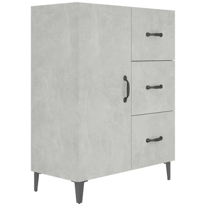 Aparador De Madera De Ingeniería Gris Hormigón 69,5x34x90 Cm / Vetonek_1