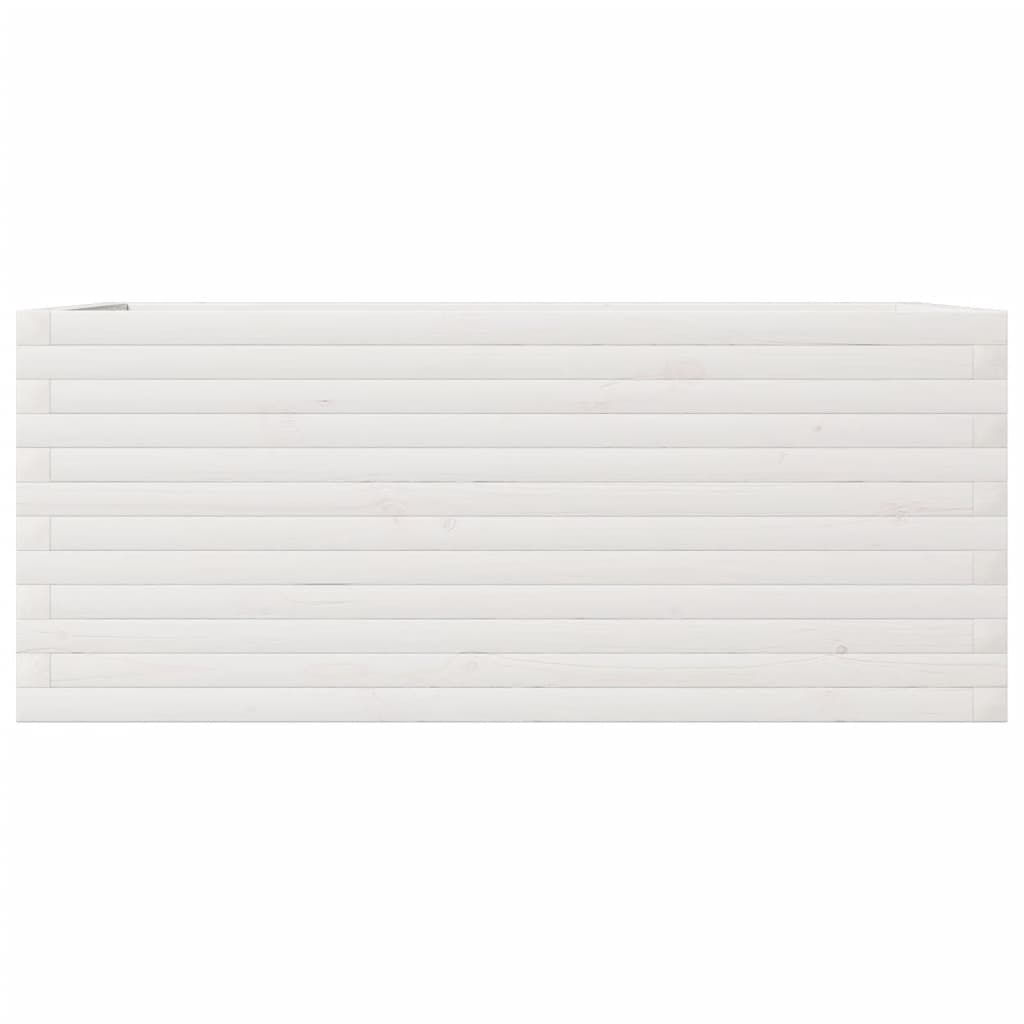 Jardinera De Madera Maciza De Pino Blanco 110x60x46 Cm_4